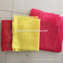 bolsas de malla de cebolla roja / bolsa de malla de leña / bolsas de malla pequeña